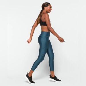 SOLD Under Armour HeatGear Hi Ankle Performance Legging, Teal Green, Size Large